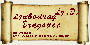 Ljubodrag Dragović vizit kartica